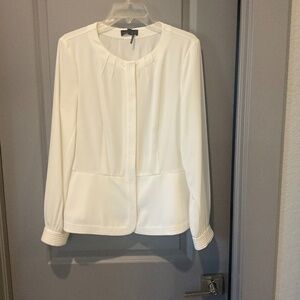 Donna Karan Peplum shirt-jacket